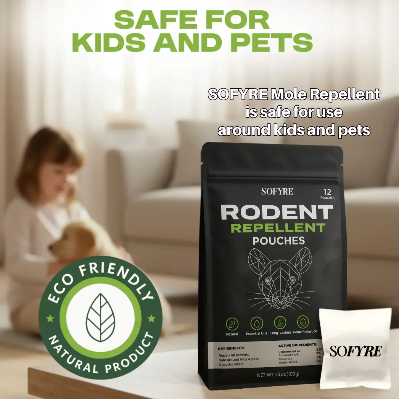 RodenGuard - Natural Rodent Repellent Pouches